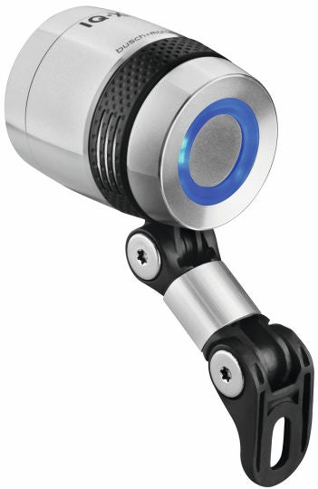 Koplamp Busch & Müller Lumotec IQ-X voor naafdynamo 6-60 Volt - 100 lux - zilver