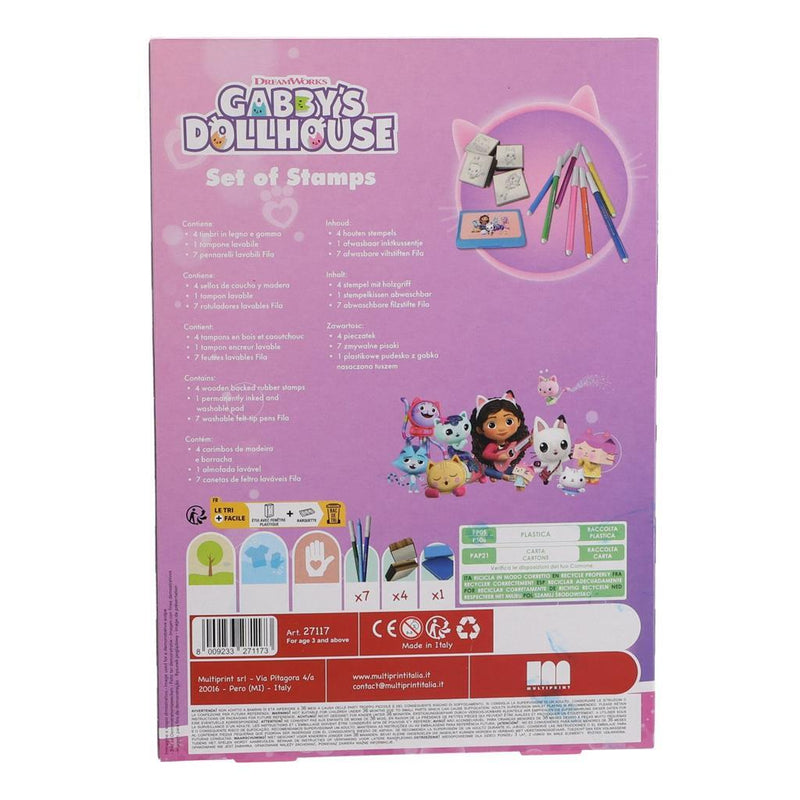 Gabby's Poppenhuis Stempelset met 4 Stempels