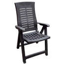 5 Standen Tuinstoel Antraciet