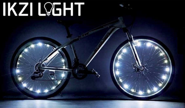 Wielverlichting IKZI voor 2 wielen - rode leds