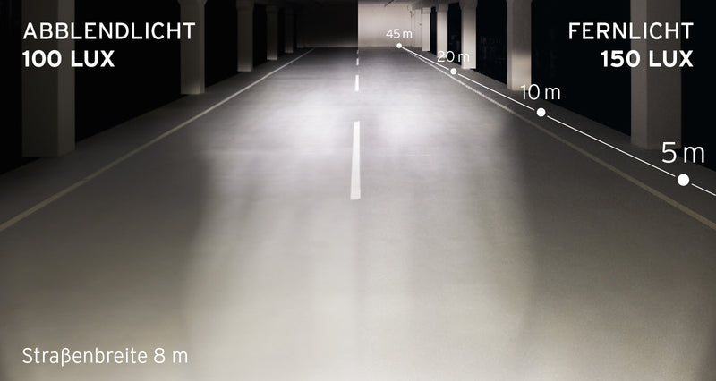 Koplamp Busch und Müller Lumotec IQ-XS High Beam voor e-bike 9-48 Volt - 100/150 Lux