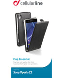 Cellular Line Cell Sony Flip Ess.zwart Xperiaz2