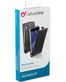 Cellular Line Cell Sony Flip Ess.zwart Xperiaz2