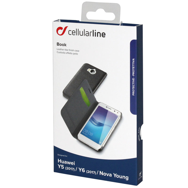 Cellular Line Cell Huawei Book.zwart Y5/y6-2017