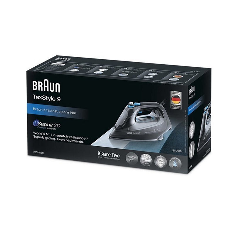 Braun SI9188EBK TexStyle 9 Stoomstrijkijzer Zwart