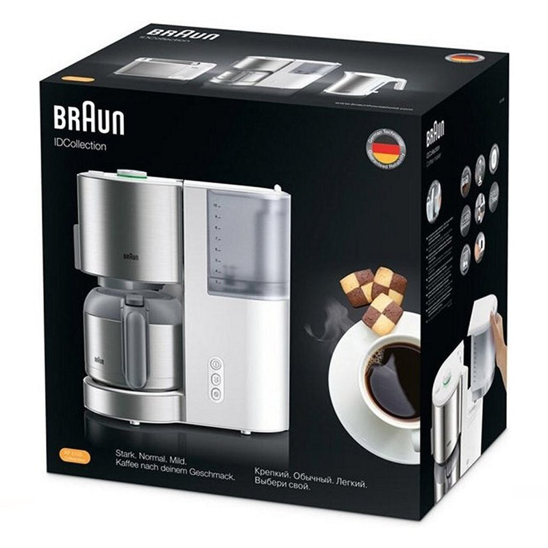 Braun KF 5105WH Domestic Home Koffiezetapparaat RVS/Wit