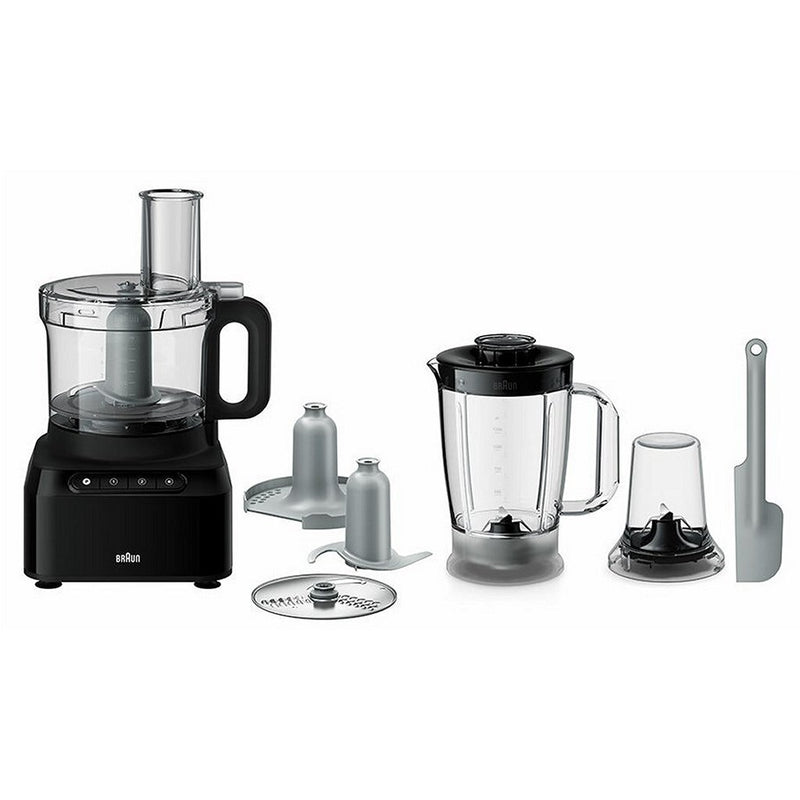 Braun FP3132BK PurEase Foodprocessor Zwart