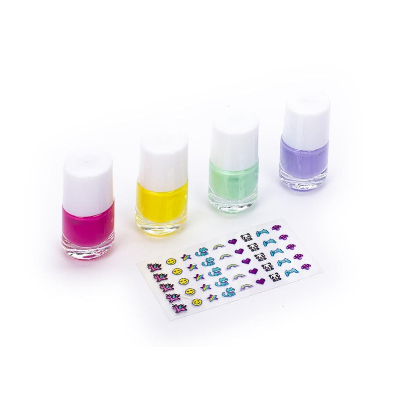Gamer Girl Nailart Set 4 Potjes Nagellak + 45 Nagel Stickers