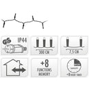 Kerstverlichting 40 led- 3m - wit - Timer - Lichtfuncties - Geheugen - Buiten