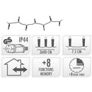Kerstverlichting 480 led- 36m - wit - Timer - Lichtfuncties - Geheugen - Buiten