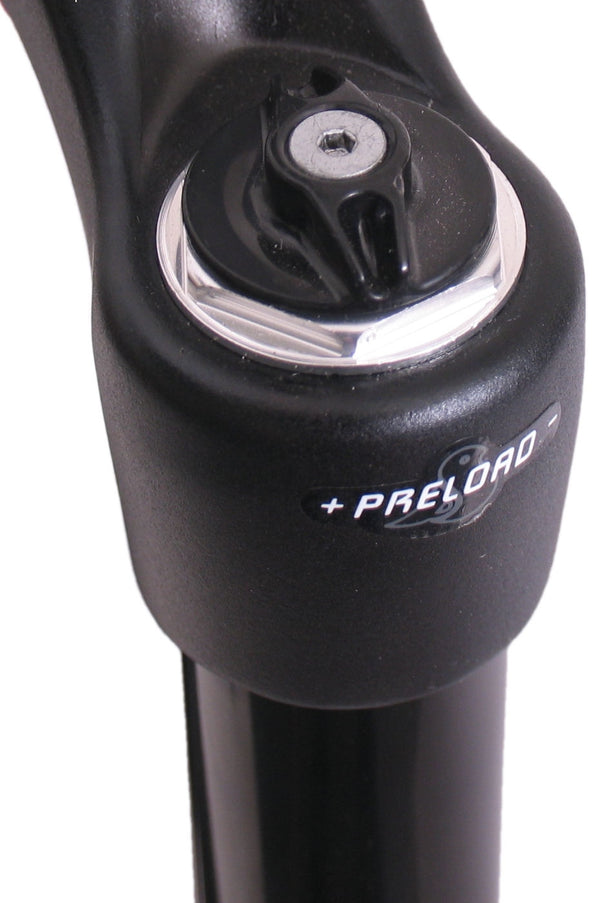 Verende voorvork 24" Spinner met 1 1/8" vorkbuis MTB ahead - v-brake en PM disc - mat zwart