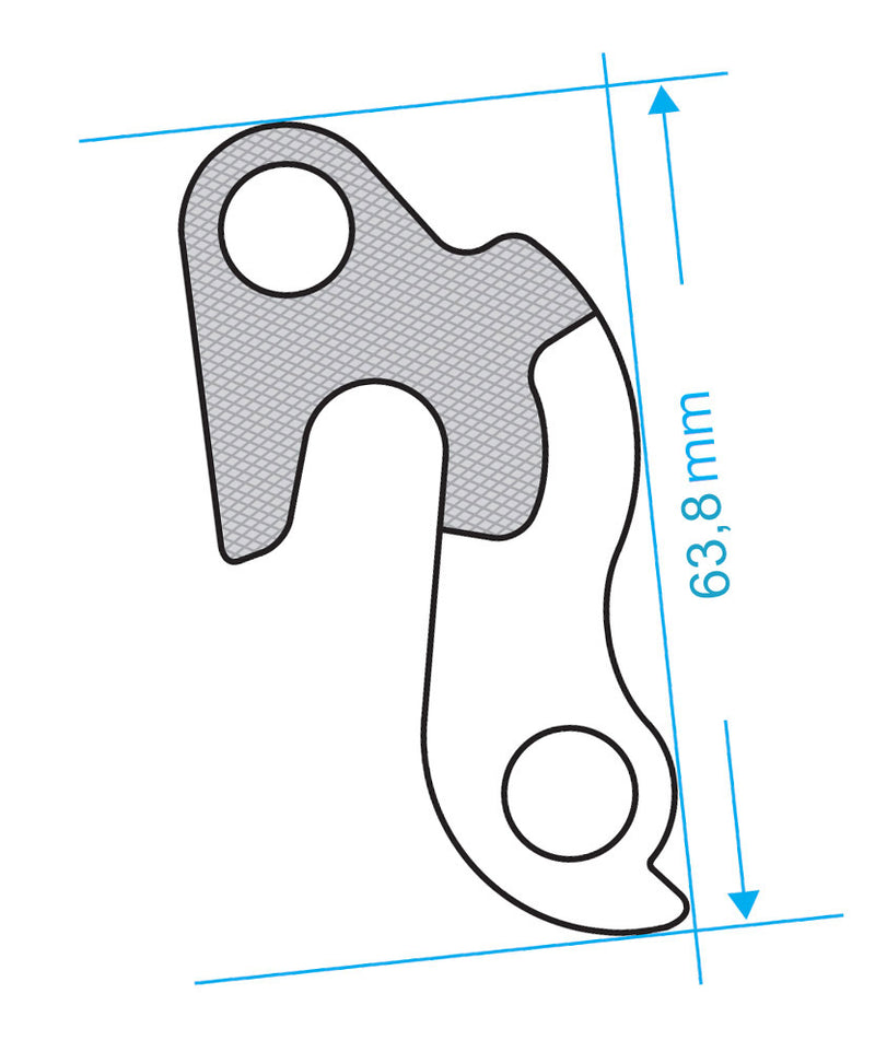 Derailleurpad Marwi GH-068 Trek en andere merken