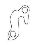 derailleurhanger GH-068 63,8 mm zilver