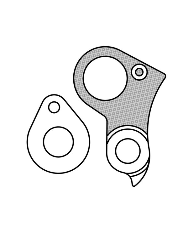 Derailleurpad Marwi GH-176 Cube (hanger + axle cap)