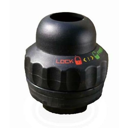 Balhoofdset 1/1-8" Post Moderne OT-905 met stuurslot - zwart