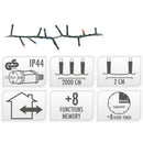 Microcluster - 1000 led - 20m - multicolor - Timer - Lichtfuncties - Geheugen - Buiten