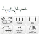Microcluster - 1200 led - 24m - multicolor - Timer - Lichtfuncties - Geheugen - Buiten