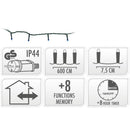 Kerstverlichting 80 led- 6m - blauw - Timer - Lichtfuncties - Geheugen - Buiten