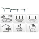 Kerstverlichting 240 led- 18m - Blauw - Timer - Lichtfuncties - Geheugen - Buiten