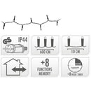 Kerstverlichting 120 led- 9m - extra warm wit - Timer - Lichtfuncties - Geheugen - Buiten