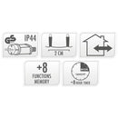 Microcluster - 1800 led - 36m - warm wit - Timer - Lichtfuncties - Geheugen - Buiten