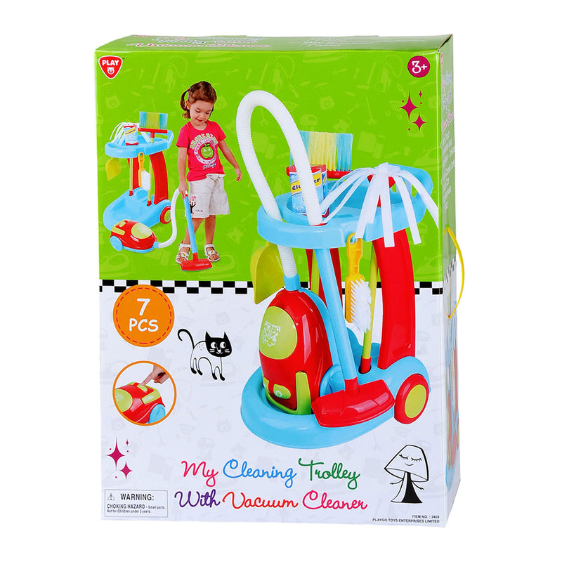 Play Schoonmaaktrolley met Stofzuiger, 7dlg.