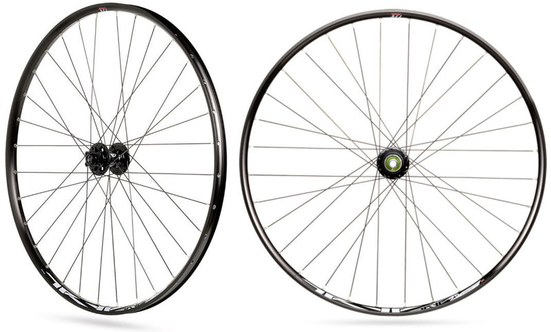 Wielset Rodi TRYP 25 27.5" met steekas 15x100 en snelspanner 9x135 - 6 bouts remschijfbevestiging -
