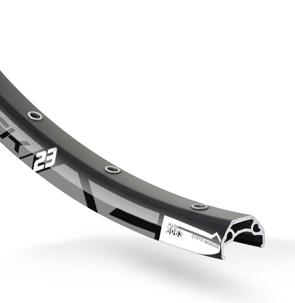 Velg Rodi Blackrock 23 disc 28/29" / 622 x 23C aluminium 36 gaats 14G - zwart