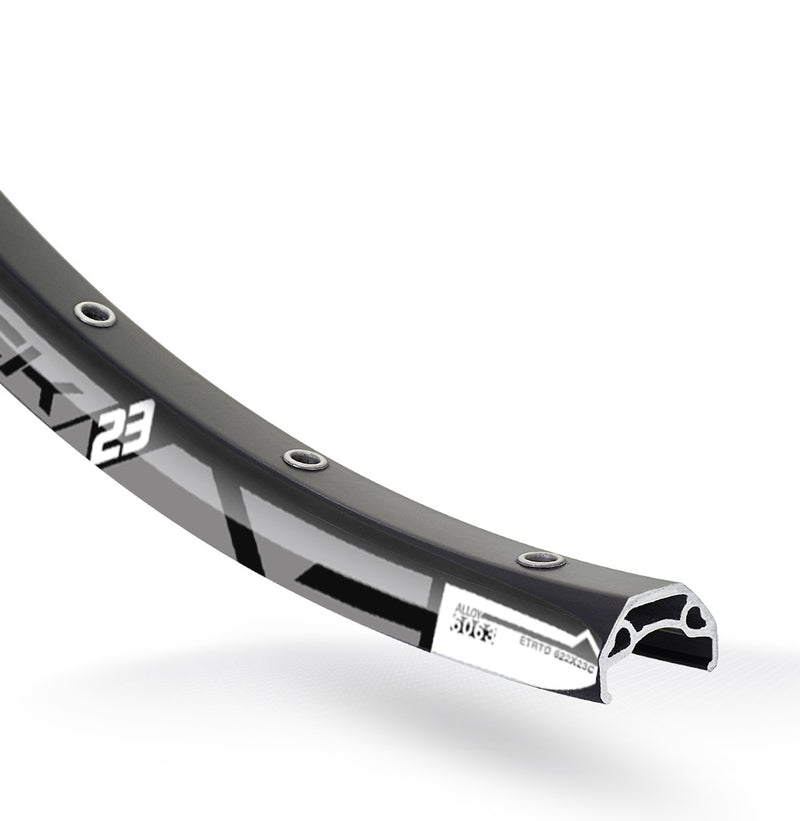 Velg Rodi Blackrock 23 disc 28/29" / 622 x 23C aluminium 36 gaats 14G - zwart
