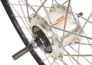 Achterwiel 28" / 622 x 19C met Shimano Nexus 7 naaf voor rollerbrake - zwarte geslepen velg met RVS