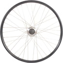 Achterwiel 28" / 622 x 19C met Shimano Nexus 7 naaf voor rollerbrake - zwarte geslepen velg met RVS