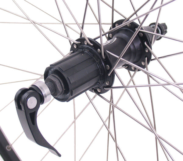 Achterwiel RODI 28" / 622*21 VR19 Zwart - 8/9-Speed - QR - 36-gats - RVS Spaken