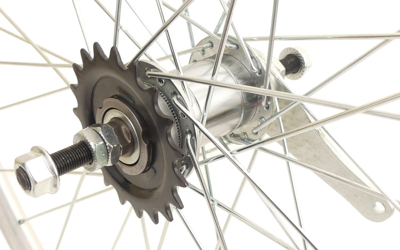 Achterwiel 28" / 622x18 met remnaaf en dubbelwandige aluminium velg