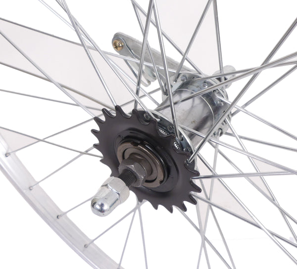 Achterwiel Roland Werke 28"/622 x 24 -  remnaaf Ventura - 36 gaats 13G - zilver