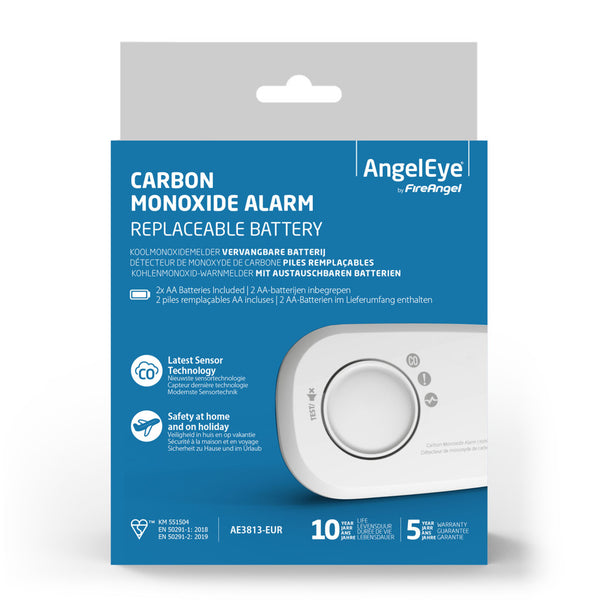 AngelEye AE3813-EUR Koolmonoxidemelder Wit