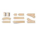 Houten Rails Uitbreidingsset, 21dlg.