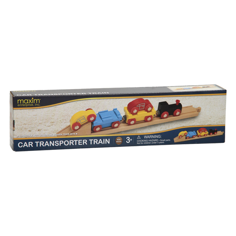Houten Autotransporttrein met Auto's