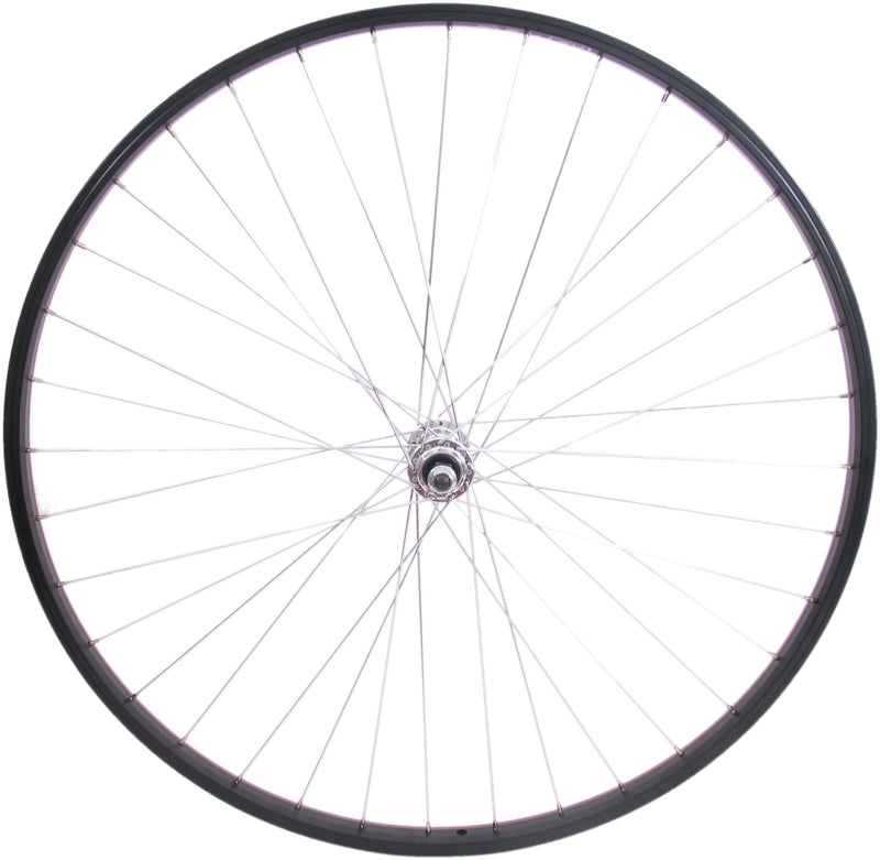 Voorwiel 28" / 622*21C aluminium naaf en velg - zwart