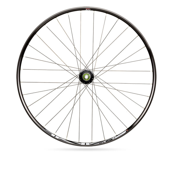 Wielset Rodi TRYP 25 27.5" met steekas 15x100 en snelspanner 9x135 - 6 bouts remschijfbevestiging -
