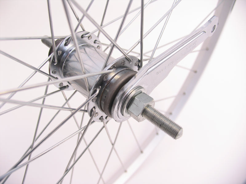 Achterwiel 26" ATB aluminium Shimano remnaaf - zilver