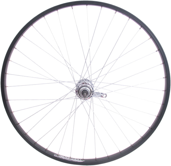 Achterwiel 26" ATB aluminium Favorit remnaaf - zwart
