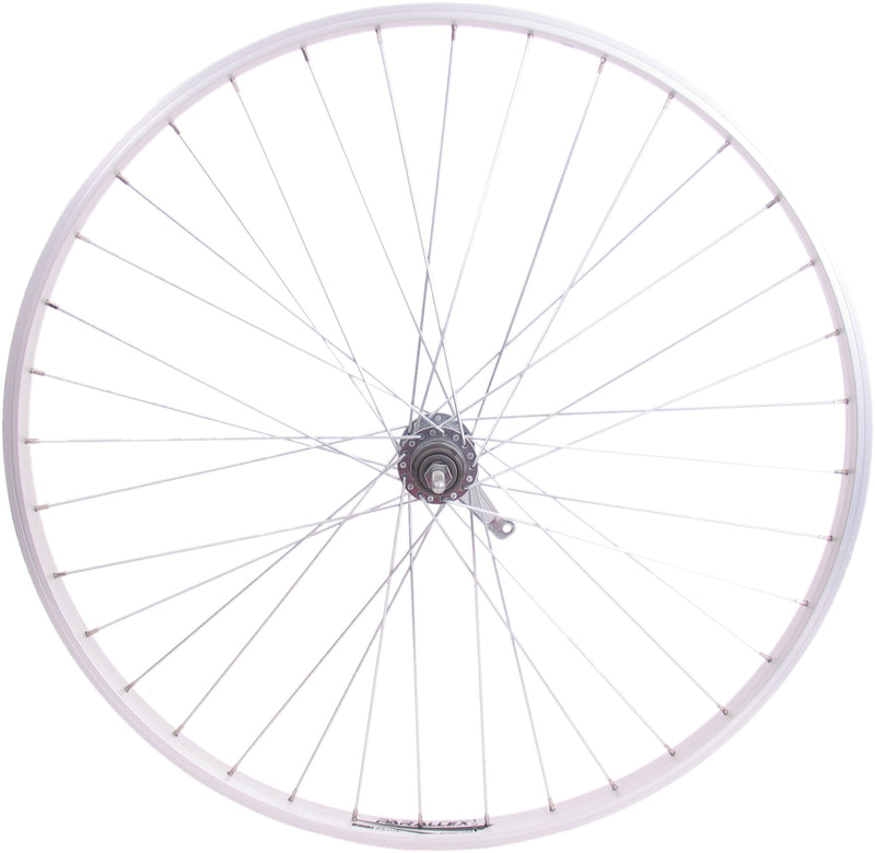 Achterwiel 28 x 1/4" aluminium Shimano remnaaf - zilver