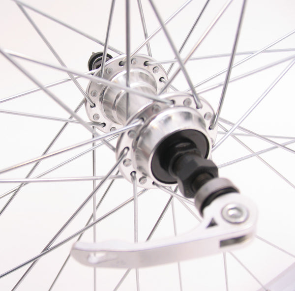 Achterwiel 28" / 622*21 Rodi Parallex velg - freewheel naaf met snelspanner - zilver