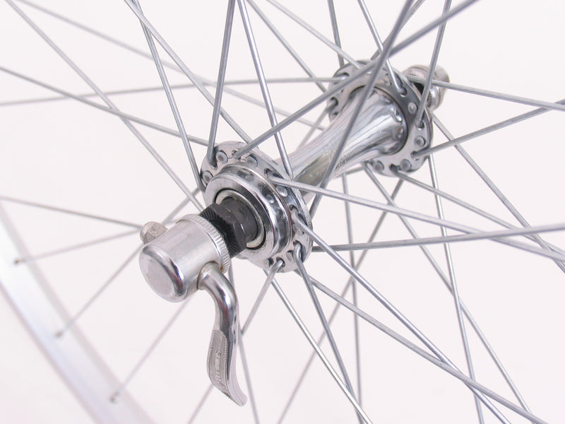 Voorwiel 28" / 622*21 Rodi Parallex velg met QR naaf - zilver