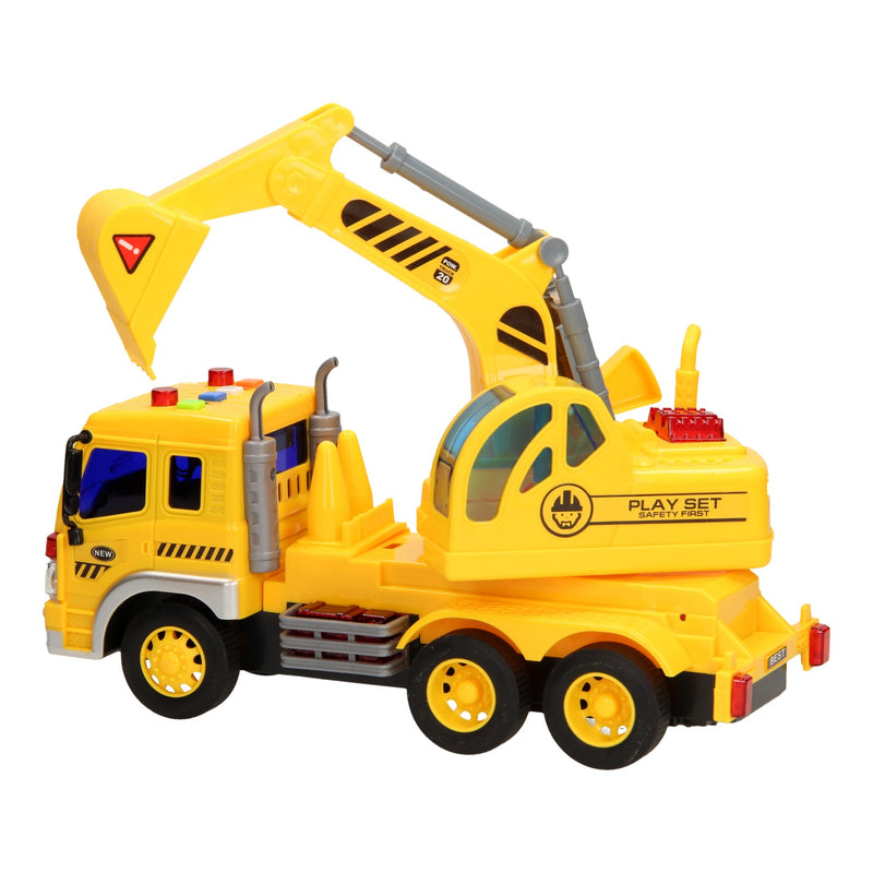 Mobiele Graafmachine Licht & Geluid 1:16