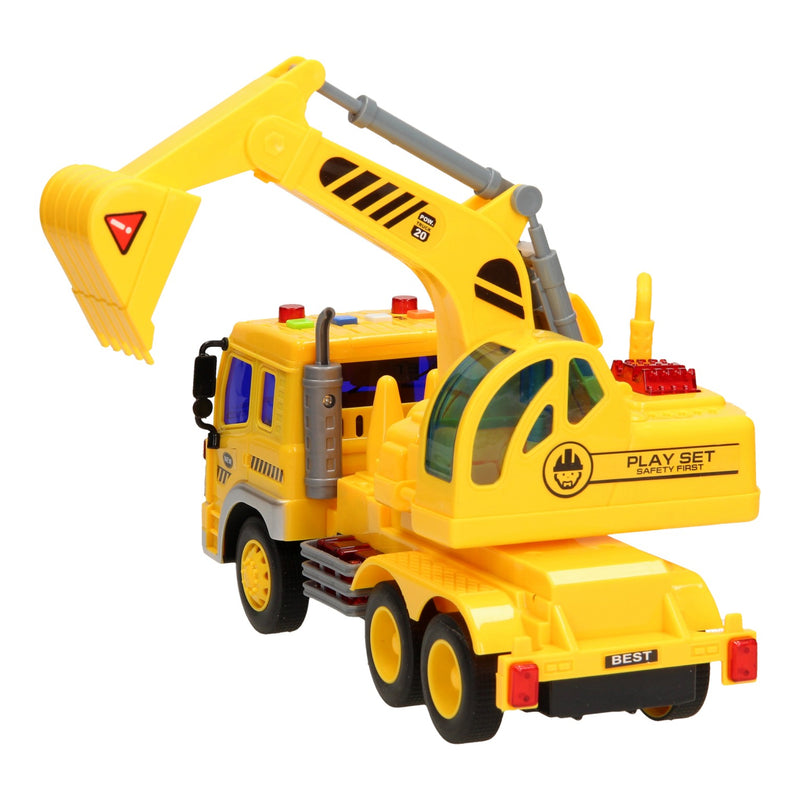 Mobiele Graafmachine Licht & Geluid 1:16