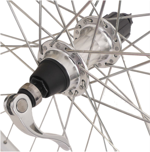 Achterwiel 28" / 622 x 19C Ryde ZAC19 velg met Sunrace HBM53 naaf 8/9/10 speed - zilver