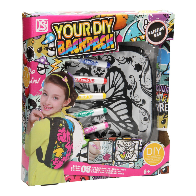 Kleur je eigen Tas Vlinder