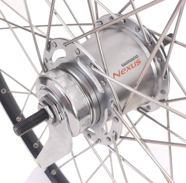 Achterwiel 28" / 622 x 19C Ryde ZAC19 velg met Shimano Nexus 7 remnaaf - zwart / zilver