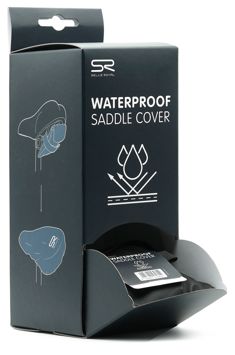 Selle Royal Toonbankdisplay met waterdichte zadelhoezen